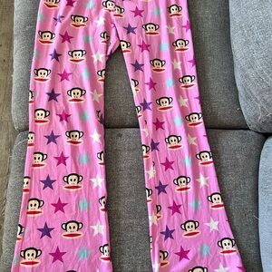 Paul Frank Y2K low rise flare pink pants S/M